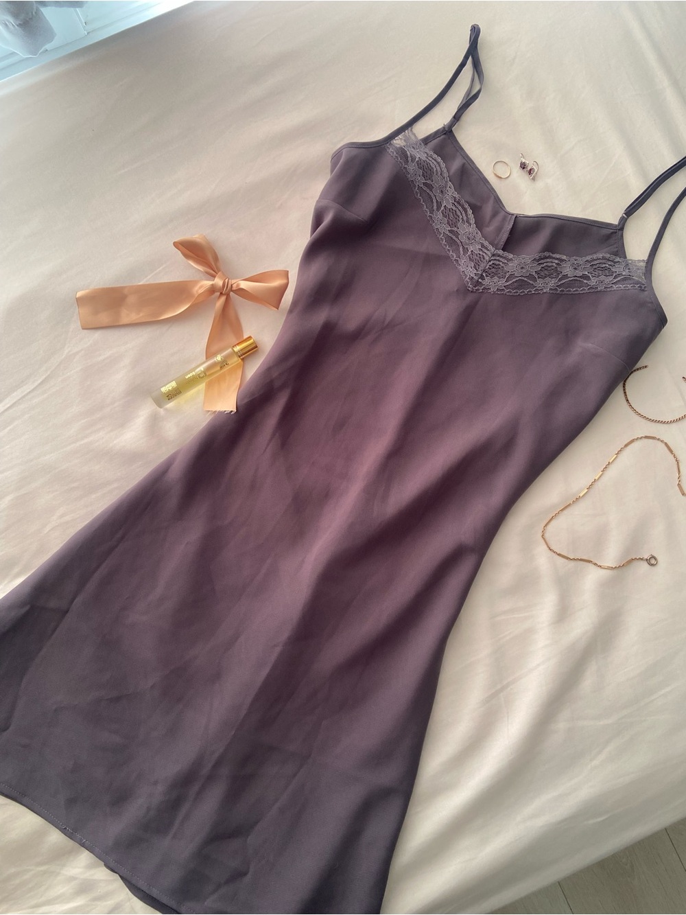 Grey Slip Dress (M)